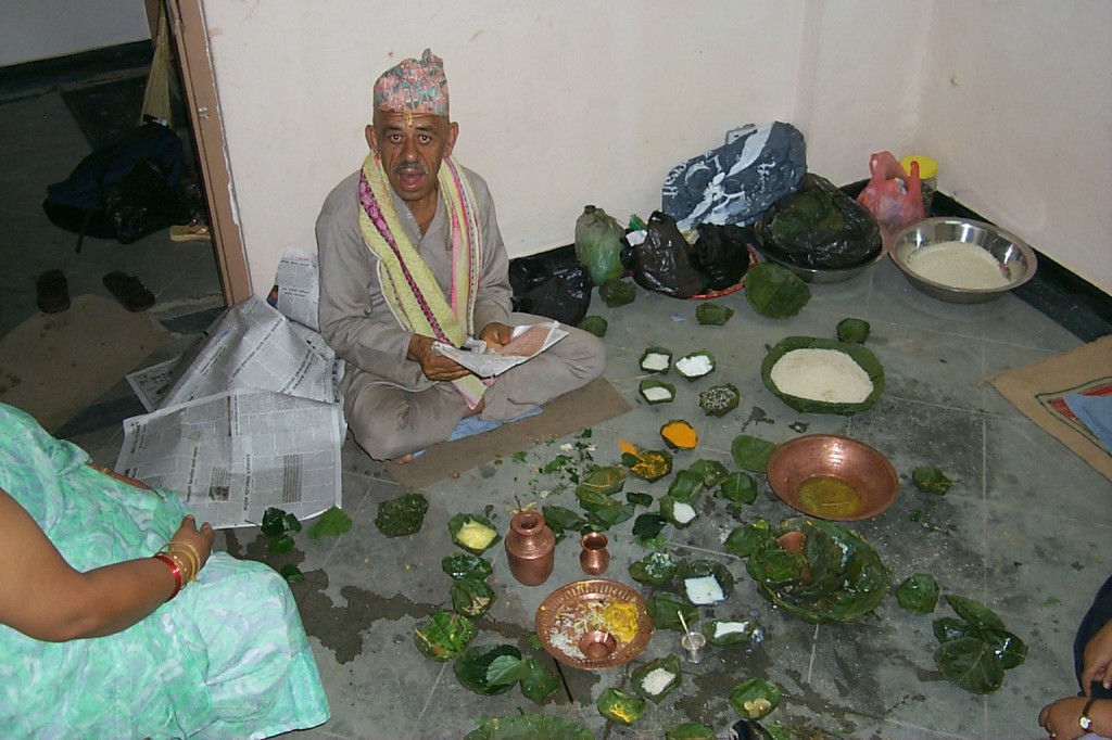 Hindu-Fest Vorbereitung