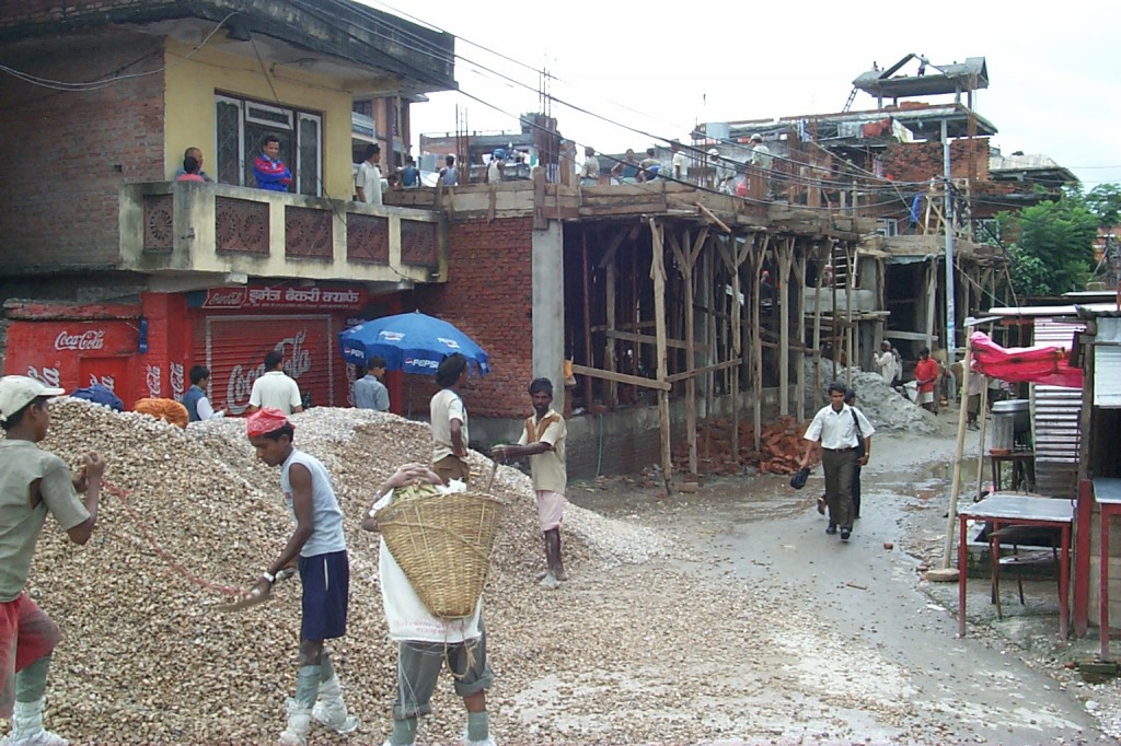 nepalische Baustelle