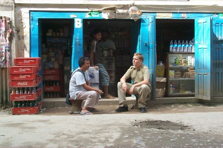 Hebbet G. am Kiosk