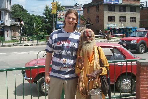 Jörch mit einem Sadhu