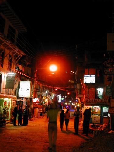 Panorama von der FreakStreet / Thamel bei Nacht