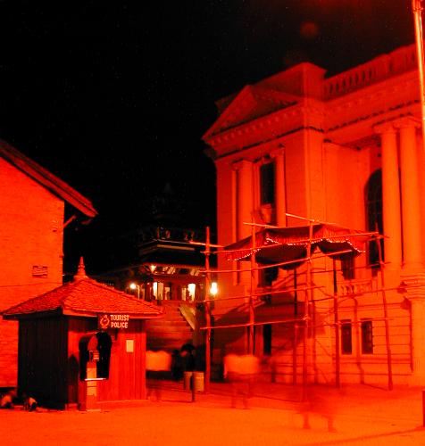 Panorama vom DurbarSquare bei Nacht 1