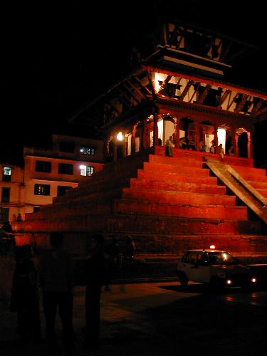 Panorama vom  DurbarSquare bei Nacht 2