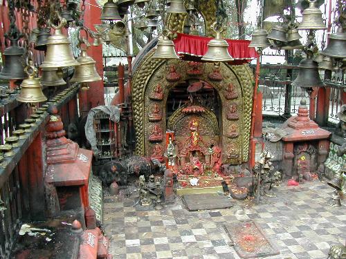 kali tempel mit snakes